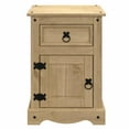 thumbnail image 2 of Bridge Brazil Wood Nightstand 1 Door 1 Drawer Corona Gray | Furniture Dash Antique Brown, 2 of 6
