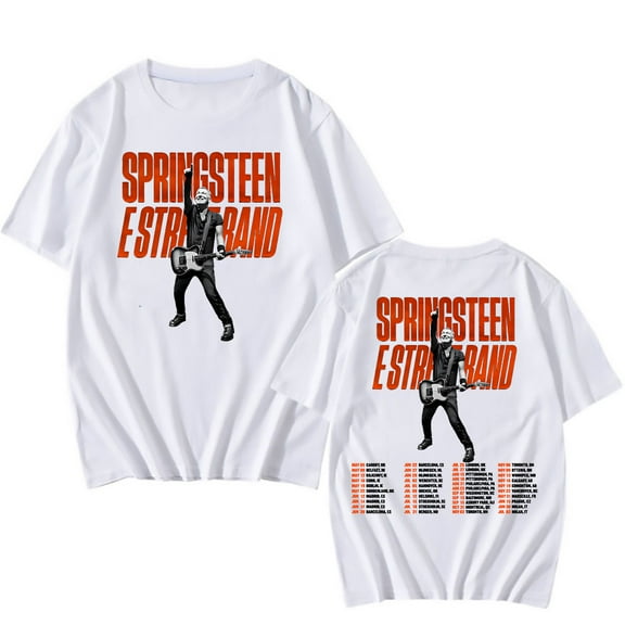 MVPCLO BRUCE SPRINGSTEEN Tour 2025 T-shirt Short Sleeve O-neck Cotton Tshirts Casual Printing T Shirt Summer Unisex Streetwear