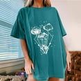 thumbnail image 2 of Blusa de manga corta de verano con estampado de sol y luna gótica vintage para mujer Pompotops hfajkhk140812, 2 of 7