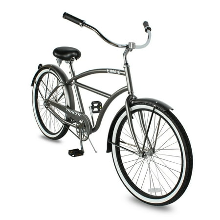 UPC: 0755532043161 | TRACER Taha 26 Inch Beach Cruiser 7 Speed Steel Men s Bicycle  Matte Grey
