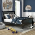 thumbnail image 5 of Furniture of America Toni Solid Wood Sleigh Full Bed in Gray, 5 of 5