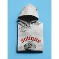thumbnail image 3 of David Halftone Antique Hoodie Men -Image by Shutterstock, Male Large, 3 of 4
