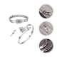 thumbnail image 2 of 1Pair Concéntrico Concéntrico Pulseras Pulseras de acero inoxidable Cadena de mano para pareja, 2 of 6