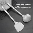 thumbnail image 2 of PinesC Pure Titanium Spatula, Cookware Kitchen Essentials Cooking Utensils Set Kitchen Accessories, Cooking Shovel Wok Spatula Long Handle Shovel Wok Turner (4PCS) 4PCS Pure Titanium Spatula, 2 of 5