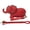 Red, variant on Elephant Shaped Crossbody Bag for Women Shoulder Handbag PU Leather Wristlet Clutch Purse