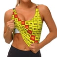 thumbnail image 3 of Gukieu Multiplication Table2 Print Women's Sports Vest, Low-neck U-shaped Removable Pad Sports Bra for Yoga, Exercise, Dance-XX-Large, 3 of 8