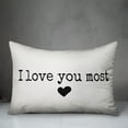 thumbnail image 2 of Creative Products I Love You Most 14x20 Spun Poly Pillow, 2 of 2