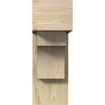 thumbnail image 2 of Ekena Millwork 8"W x 22"D x 22"H Westlake Block Rough Sawn Bracket w/ Offset Brace, Douglas Fir, 2 of 25