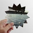 thumbnail image 1 of Fisherman Light Sun Vinyl Sticker Luggage Graffiti Flower Decal, 1 of 3