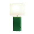 thumbnail image 4 of Elegant Designs Modern Leather Table Lamp with USB and White Fabric Shade, 4 of 7