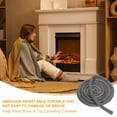 thumbnail image 4 of Uxcell 5/8"x 79" Wood Stove Gasket Kit Graphite Fiberglass Round Seal Rope Black, 4 of 7