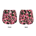thumbnail image 5 of Lsque Blooming Meadow Printed Women's Running Shorts with Liner Pockets,Elastic Quick Dry Workout Athletic Gym Yoga Shorts,Womens High Waist Shorts-XX-Large, 5 of 9