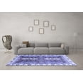thumbnail image 3 of Ahgly Company Machine Washable Indoor Rectangle Abstract Blue Modern Area Rugs, 5' x 8', 3 of 4