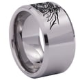 thumbnail image 3 of Dragon Pentagram Tungsten Carbide Ring, 3 of 9
