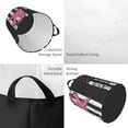 thumbnail image 2 of Balery Ribbon Breast Cancer Awareness Cesta de ropa redonda con asas, impermeable, independiente, para ropa, juguetes, dormitorio y familia-Small, 2 of 6