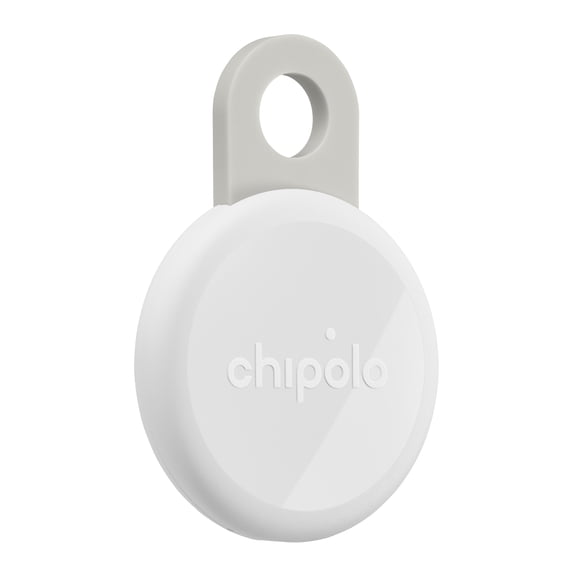 Chipolo LOOP Rechargeable Device Tracking Tag, 1 Pack, Chalk