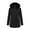 Black, variant on Breezora Women's Winter Mid Length Insulated Jacket Cozy Lined Large Collar Quilted Outerwear Coat L Size Black