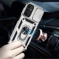 thumbnail image 6 of For Samsung Galaxy S23 5G Case with Stand, Camera Lens Protection & 360° Rotate Ring Kickstand, Shockproof Edge Bumper Cover ,Xpm Phone Case [ Silver ], 6 of 6