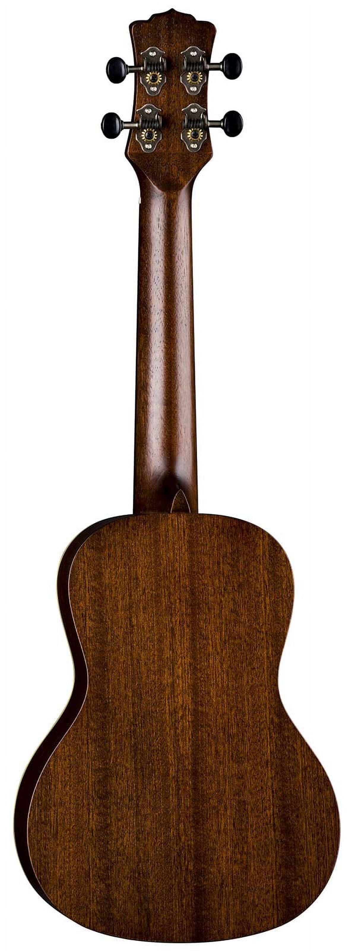 Luna Guitars 4-String Ukulele (UKE Art V C), Distressed Vintage Brownburst, 2.38 lb