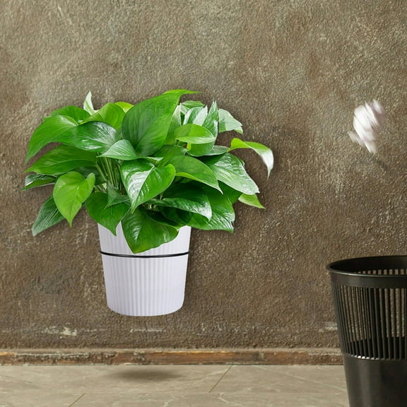 WHAMVOX 4 Pcs Wall Planter Holder Flower Stands for Outdoor Plants Black