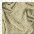 thumbnail image 4 of Soimoi Moss Georgette Fabric Notes Musical Instrument Print Sewing Fabric Yard 42 Inch Wide, 4 of 5