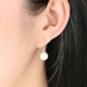 thumbnail image 5 of Simulated Pearl 925 Sterling Silver Earrings For Women Dangle Drop Earring Gift, 5 of 5