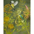 thumbnail image 2 of Zarris, Chariklia 20x24 Gold Ornate Wood Framed with Double Matting Museum Art Print Titled - Birding I, 2 of 4