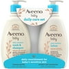 Aveeno Baby Gentle Moisturizing Daily Care Set, Natural Oat Extract,Natural Colloidal Oatmeal, 2 Items