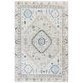 thumbnail image 2 of SAFAVIEH Bayside Sherwood Oriental Polyester Machine Washable Area Rug, Ivory/Beige Blue, 5'3" x 7'6", 2 of 12