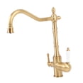thumbnail image 1 of Basin Mixer Tap, Bathroom Faucet Easy Cleaning 2 Handle  for Home, 1 of 7