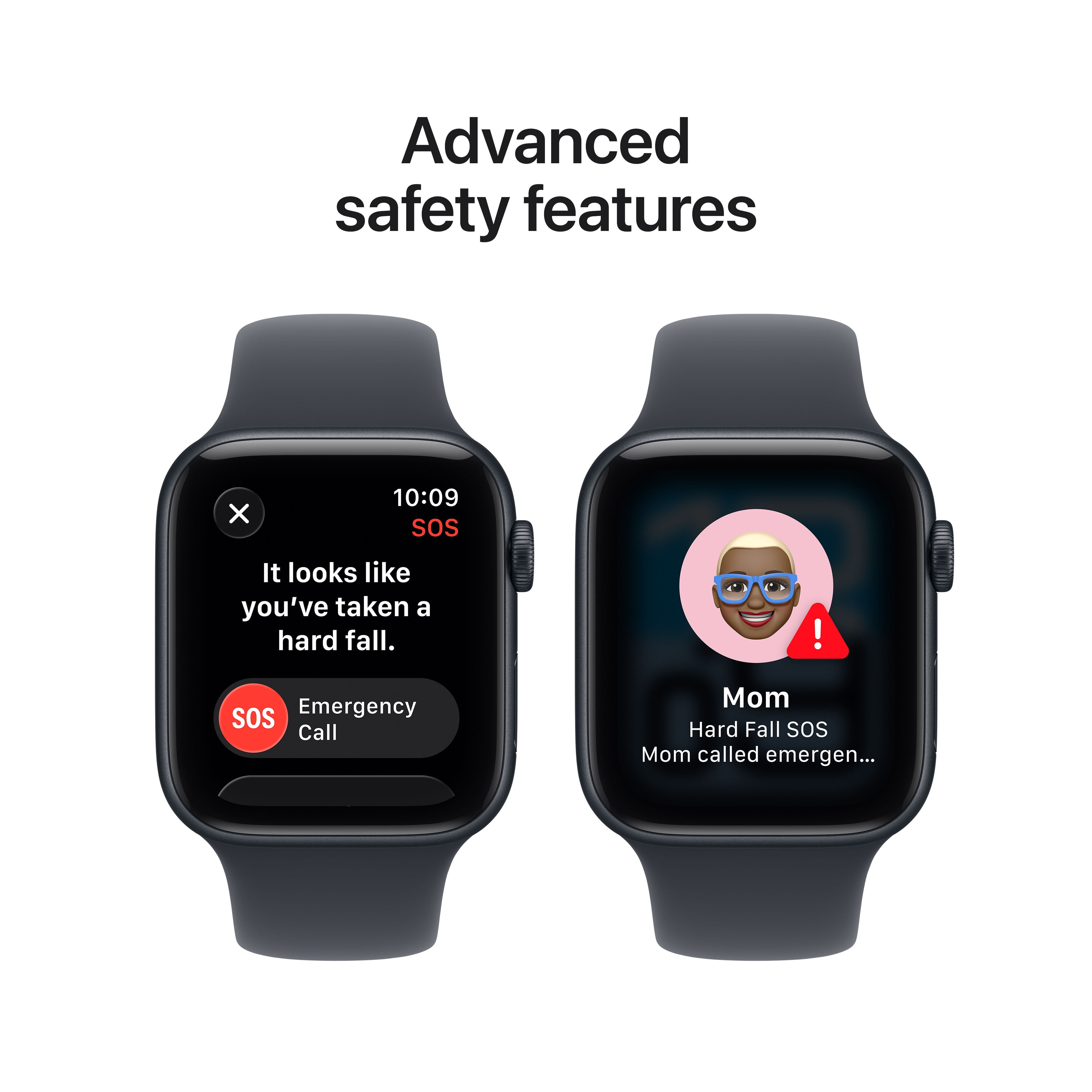 Open Box Apple Watch SE 3 GPS 44mm Midnight Aluminum Case with Midnight Sport Band - M/L
