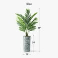 thumbnail image 5 of PixonSign Areca Palm Tree 66” Artificial Tree in Geometric Pattern Plastic Planter, 5 of 5