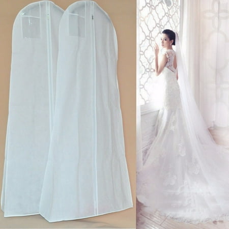 Dustproof Wedding Dress Bridal Gown Garment Cover Hanging Storage