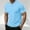 #Sky Blue, variant on DPTALR Men's Short Sleeve Henley Button-Down Basic T-Shirts,Classic Vintage Style with Pocket,Casual Summer Wear,Sky Blue,XXL