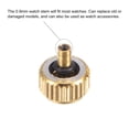thumbnail image 4 of Uxcell 2Pack 5x4.5mm Watch Crown Parts, Stainless Steel Flat Head Long Stem Watch Crown 2.5mm ID Gold Tone, 4 of 6
