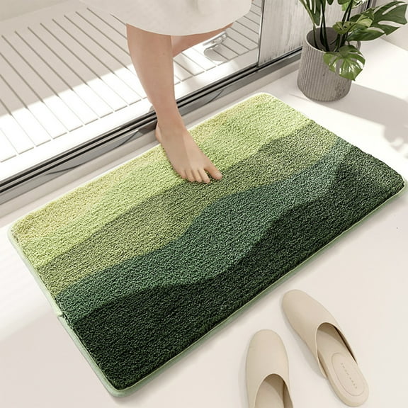 24 x 15 inch Bathroom Rug Mat , Extra Soft and Absorbent Microfiber Bath Rugs, Non-Slip Plush Bath Carpet, Machine Wash Dry, Bath Mats for Bathroom Floor, Tub and Shower