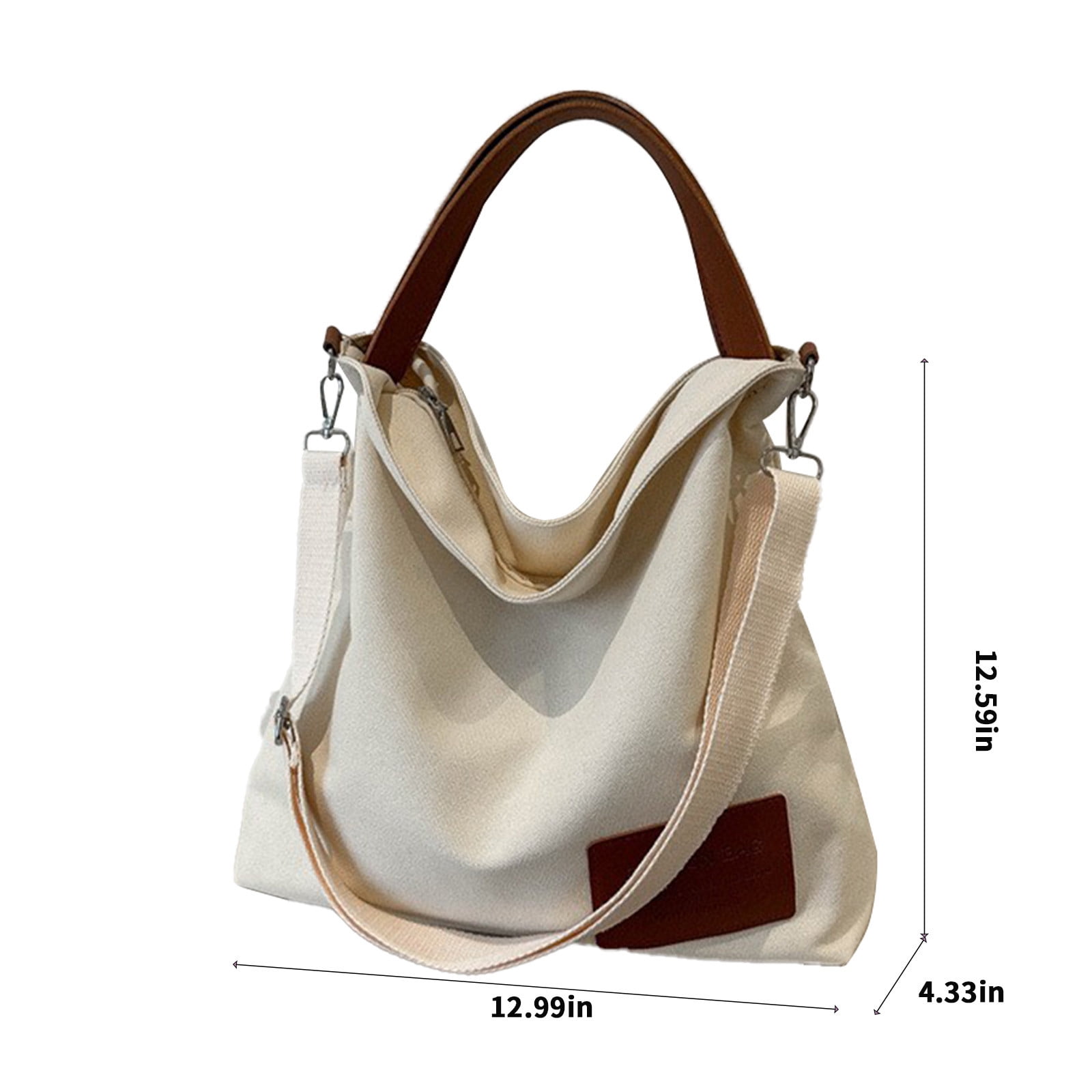 Lolmot Shoulder Bag Hand Canvas Bag Understandable Handbag Casual Tote Bag Ladies Canvas Handbag Casual Shoulder Work Bag Messenger Bag Handle Bag M