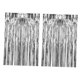 thumbnail image 4 of 2 cortinas con flecos de aluminio para decoración de fiestas, versátiles fondos para fotomatón. Plata, 4 of 9