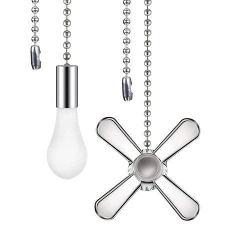 

Ceiling Fan Pull Chain Beaded Ball Extension Chains With Light Bulb And Fan Cord