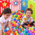 thumbnail image 3 of SHANNA Kids Toys Soft Plastic Ball Pit Balls-Toy Balls for Kids, Crush Proof Colorful Balls for Children's Toy, Macaron Ocean Balls 2.15 inch, Pack of 200, 3 of 15
