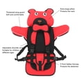 thumbnail image 3 of Asiento de seguridad para niños almohada grande y suave portátil correas ajustables arnés con respaldo alto asiento elevador para automóvil algodón lavable a máquina ANGGREK  Otros, 3 of 7