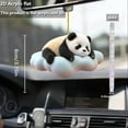 thumbnail image 3 of Hxlamzoo 2D Cute Panda Car Mirror Accessory - Acrylic Hanging Decor for Auto Interior, Unique Gift for Panda Lovers, 3 of 5