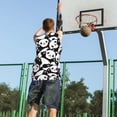 thumbnail image 5 of Sikiie Seamless Pattern Cute Panda Basketball Jersey Reversible Men's Mesh Athletic Sports Shirts Training Practice S-4XLMedium, 5 of 6