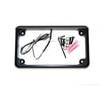 thumbnail image 1 of XTC Power Products Motorcycle UTV 6" 6 LED Black License Plate Frame, 1 of 3