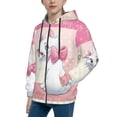 thumbnail image 2 of The Aristocats Kids Zip-Up Hoodie 3d Print Hooded Sweatshirt With Packet For Boys Girls, 2 of 7