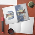 thumbnail image 4 of Merry Christmas German Shorthaired Pointer Snowy Winter with Tree Decorations 7x5in Folded Greeting Card GSP Lover Dog Gift Single Note Card with Envelope - 12020, 4 of 5