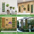 thumbnail image 6 of iPower 2-Pack Hanging Vertical Wall Planter 7 Pockets Upgraded Deeper Herb Flower Growing Pouch Felt Cloth, for Yard Garden Fence Home, Balcony Office Decoration, Black, 6 of 6