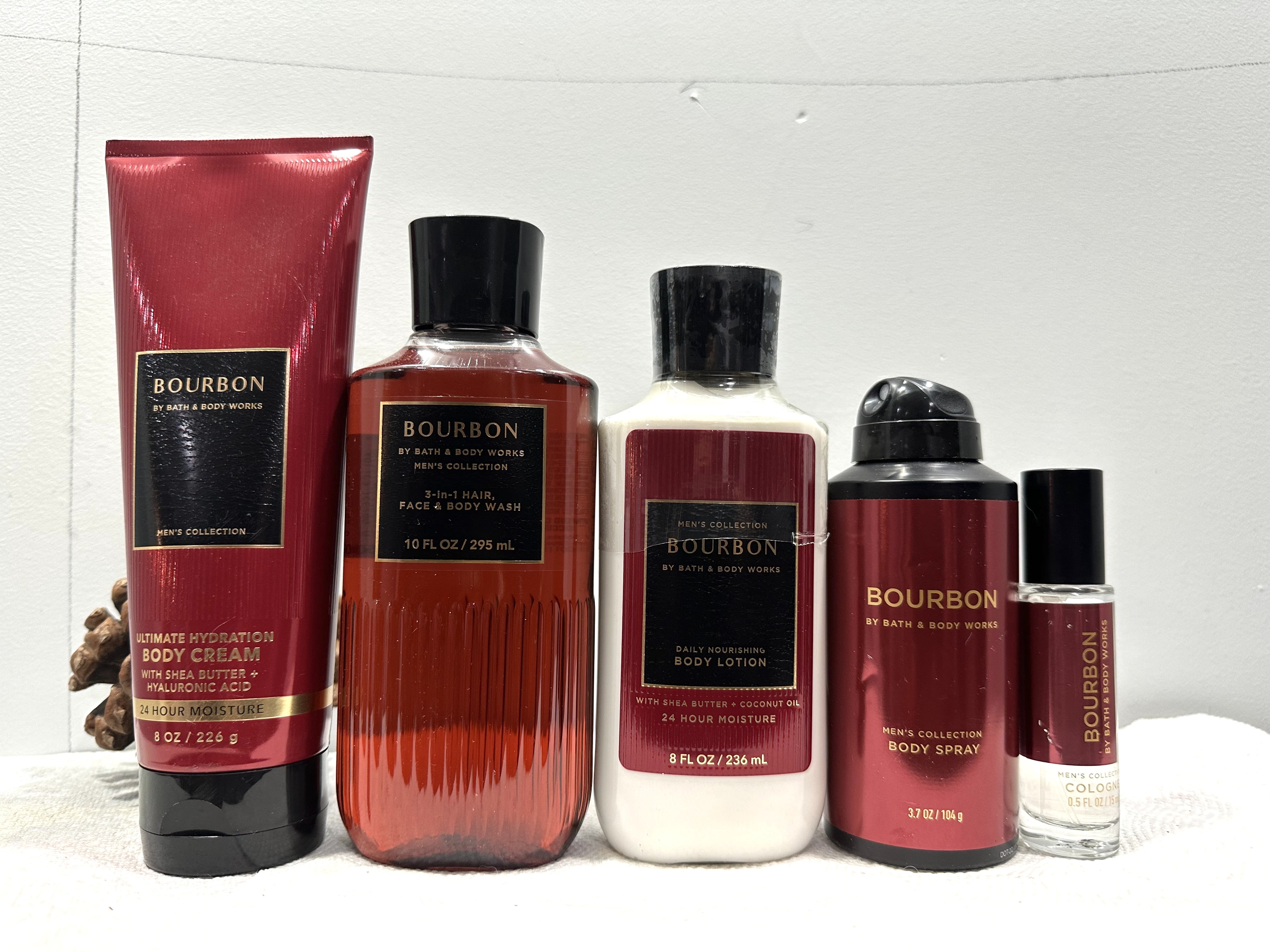 Bath & Body Works Bourbon Men's Collection 5 Piece Gift Set (Ultimate