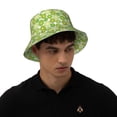 thumbnail image 4 of Kll Kiwi Lemon Bucket Hat for Women Men Packable Travel Beach Sun Hat Outdoor Rave Accessories Reflective Fisherman Cap, 4 of 6