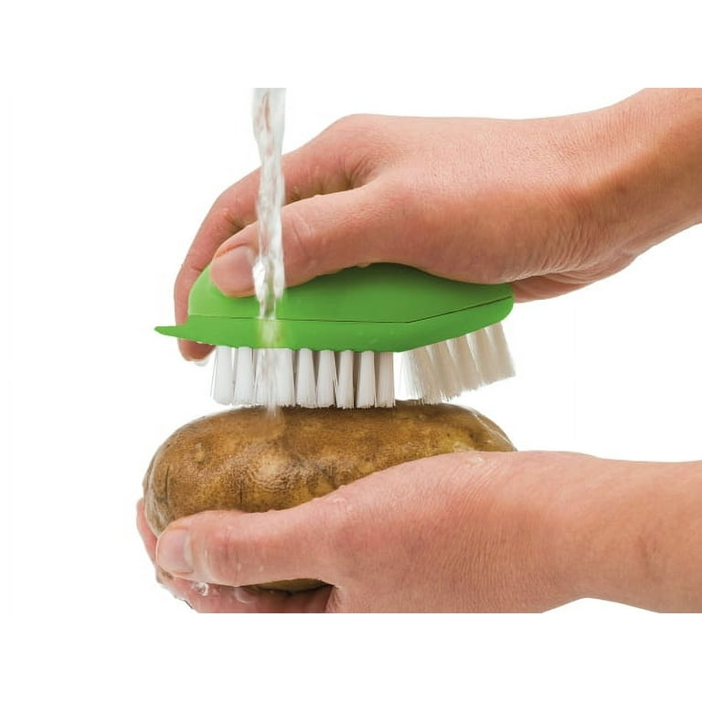 Konex Veggie Brush - Fruit and Vegetable Produce Cleaning Brush. Vegetable  Scrubber Brush for Food with Beechwood Handle. Mushroom, Potatoe, Carrot or
